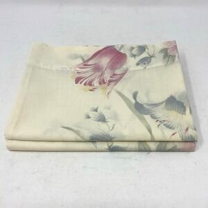 Vtg SET of 2 Pillowcases Pastel Floral Percale Made In USA 19 x 29